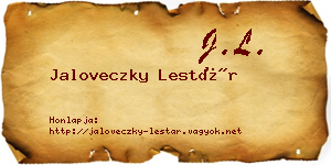 Jaloveczky Lestár névjegykártya